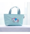 Sunveno - Insulated Lunch Bag - Embroidery Unicorn Green